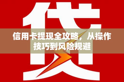 夏县信用卡提现全攻略，从操作技巧到风险规避