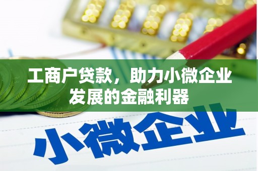 夏县工商户贷款，助力小微企业发展的金融利器