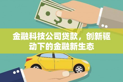 夏县金融科技公司贷款，创新驱动下的金融新生态
