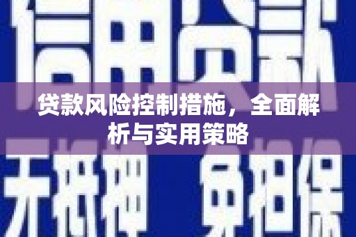 夏县贷款风险控制措施，全面解析与实用策略