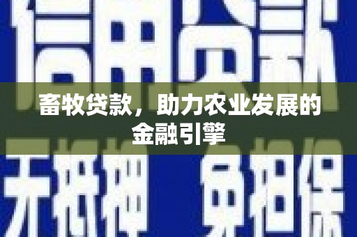 夏县畜牧贷款，助力农业发展的金融引擎