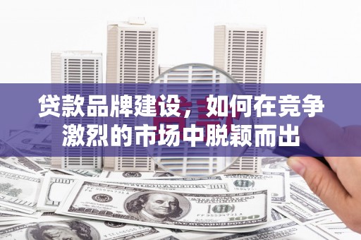 夏县贷款品牌建设，如何在竞争激烈的市场中脱颖而出