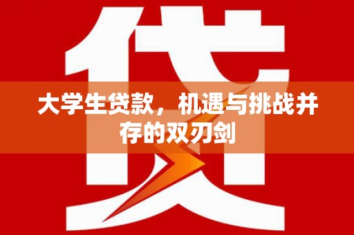 夏县大学生贷款，机遇与挑战并存的双刃剑