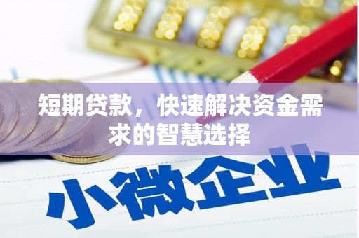 夏县短期贷款，快速解决资金需求的智慧选择