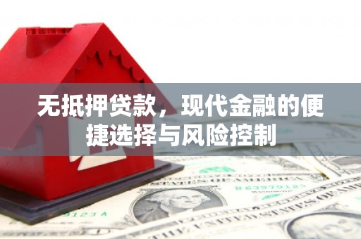 夏县无抵押贷款，现代金融的便捷选择与风险控制