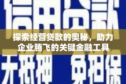 夏县探索经营贷款的奥秘，助力企业腾飞的关键金融工具