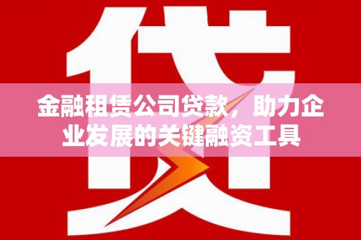 夏县金融租赁公司贷款，助力企业发展的关键融资工具