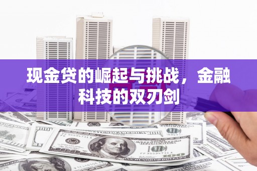夏县现金贷的崛起与挑战，金融科技的双刃剑
