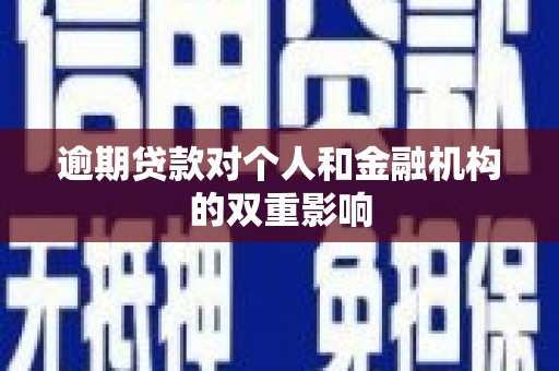夏县逾期贷款对个人和金融机构的双重影响
