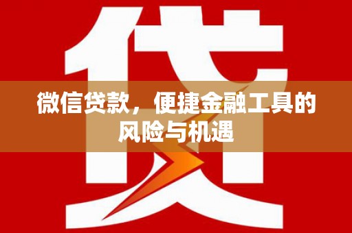 夏县微信贷款，便捷金融工具的风险与机遇