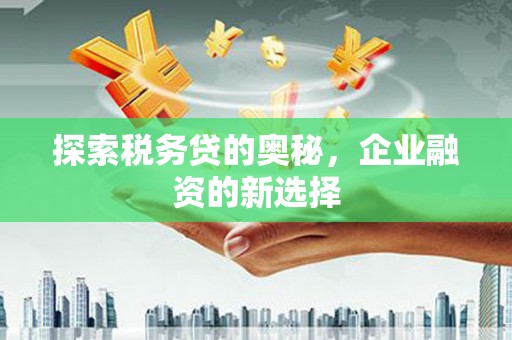 夏县探索税务贷的奥秘，企业融资的新选择