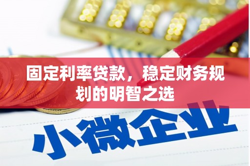 夏县固定利率贷款，稳定财务规划的明智之选