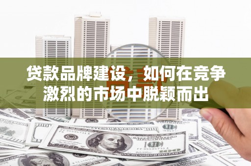 夏县贷款品牌建设，如何在竞争激烈的市场中脱颖而出
