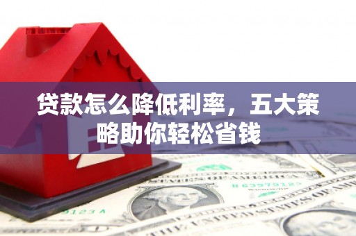夏县贷款怎么降低利率，五大策略助你轻松省钱
