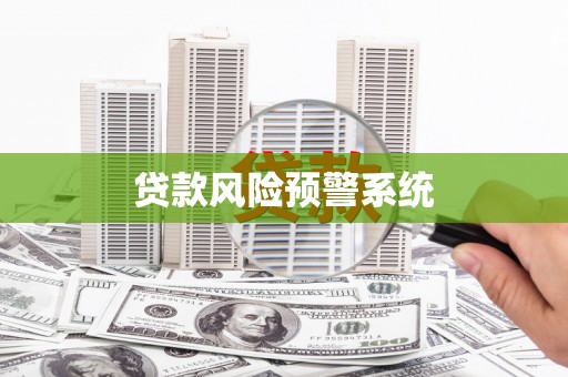 夏县贷款风险预警系统