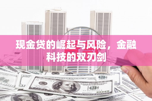 夏县现金贷的崛起与风险，金融科技的双刃剑