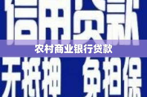 夏县农村商业银行贷款
