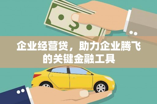 夏县企业经营贷，助力企业腾飞的关键金融工具