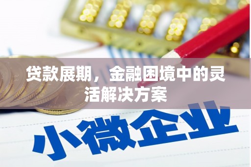 夏县贷款展期，金融困境中的灵活解决方案