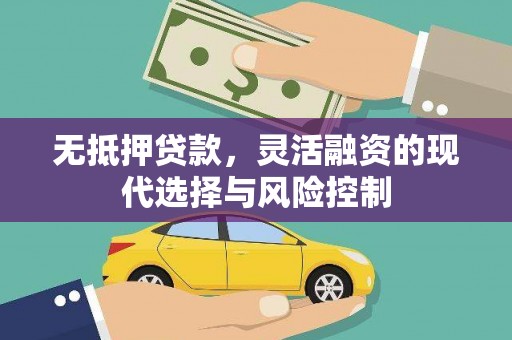 夏县无抵押贷款，灵活融资的现代选择与风险控制