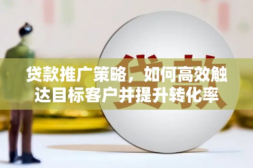 夏县贷款推广策略，如何高效触达目标客户并提升转化率