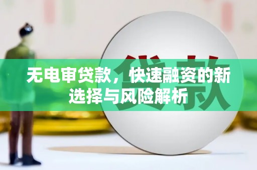 夏县无电审贷款，快速融资的新选择与风险解析