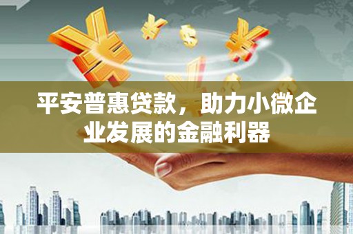 夏县平安普惠贷款，助力小微企业发展的金融利器