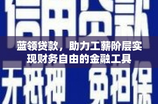 夏县蓝领贷款，助力工薪阶层实现财务自由的金融工具