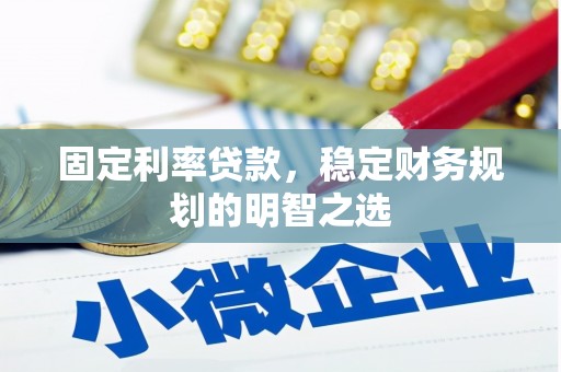 夏县固定利率贷款，稳定财务规划的明智之选