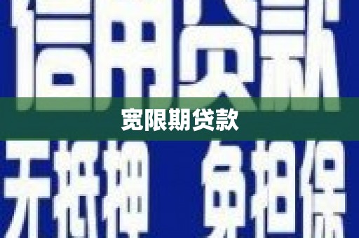 夏县宽限期贷款
