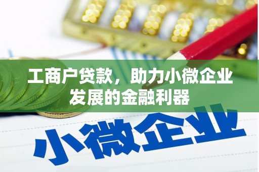 夏县工商户贷款，助力小微企业发展的金融利器