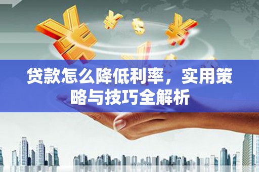 夏县贷款怎么降低利率，实用策略与技巧全解析