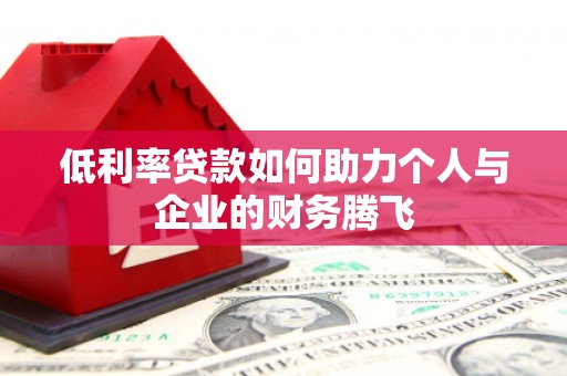 夏县低利率贷款如何助力个人与企业的财务腾飞