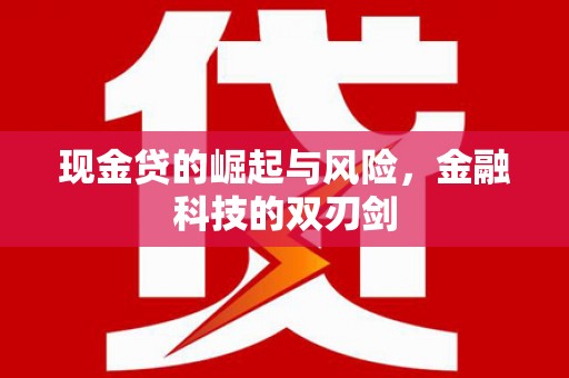 夏县现金贷的崛起与风险，金融科技的双刃剑