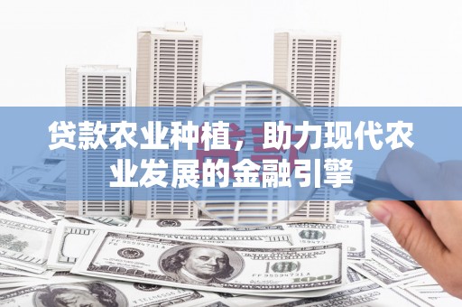 夏县贷款农业种植，助力现代农业发展的金融引擎