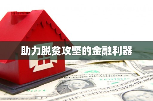 夏县助力脱贫攻坚的金融利器