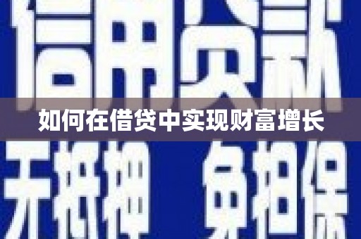 夏县如何在借贷中实现财富增长
